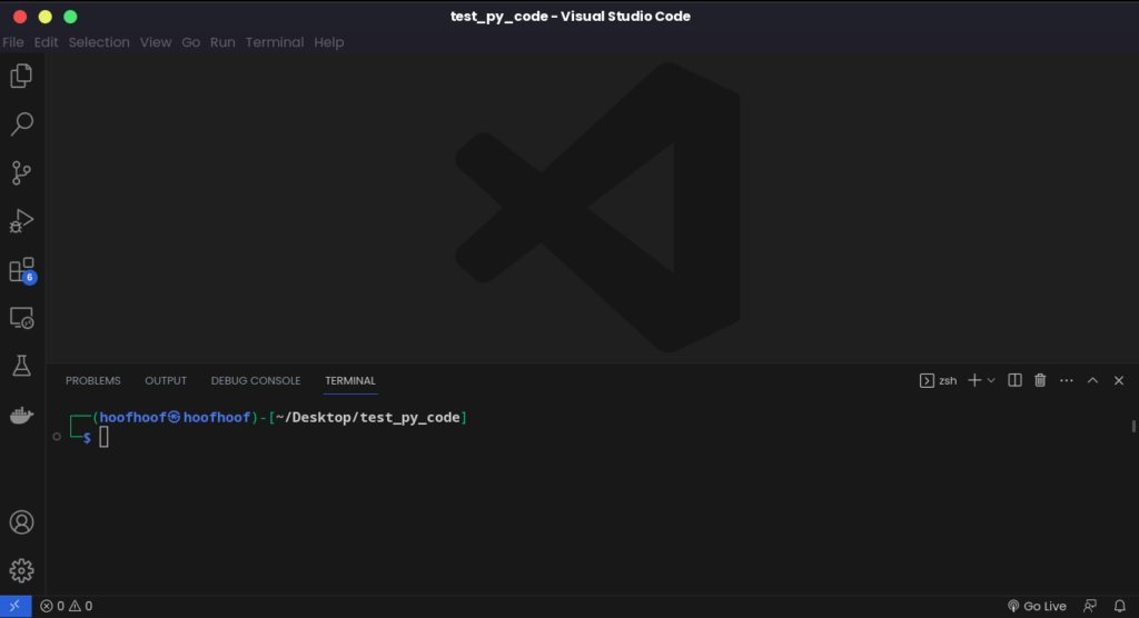 Access the Terminal in Visual Studio Code