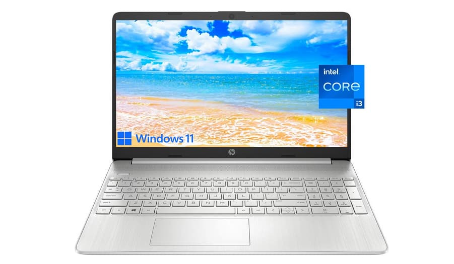 HP 15.6" Laptop with Intel 4-core CPU, 15.6" HD LED Display, Intel Quad-core Processor, Bluetooth and Wi-Fi, HDMI, Long Battery Life, Windows 11