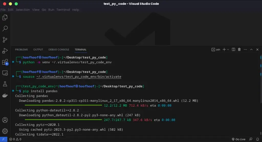 How to install Python libraries in Visual Studio Code